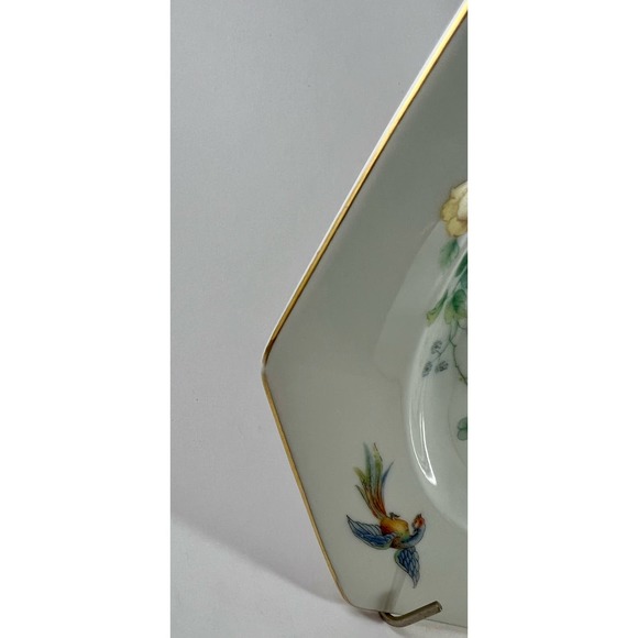 Vintage Thomas Bavaria The Claridge Butterfly and Bird of Paradise Octagon Plate - Picture 5 of 5